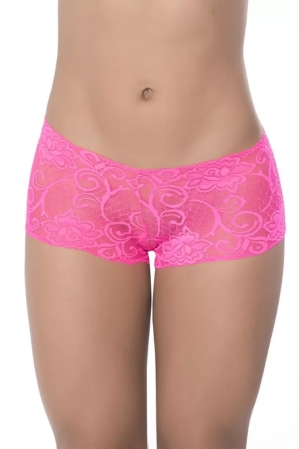 Boyshort dentelle Hot pink