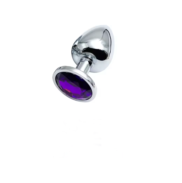 Accessoire intime en métal avec base bijou et design ergonomique.